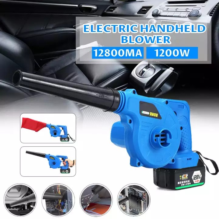 Máy Hút Bụi Cầm Tay Không Dây, Máy Sấy Thổi Khí Đa Chức Năng Dùng Cho Xe Hơi 1200W 10000Kpa_NCLZ