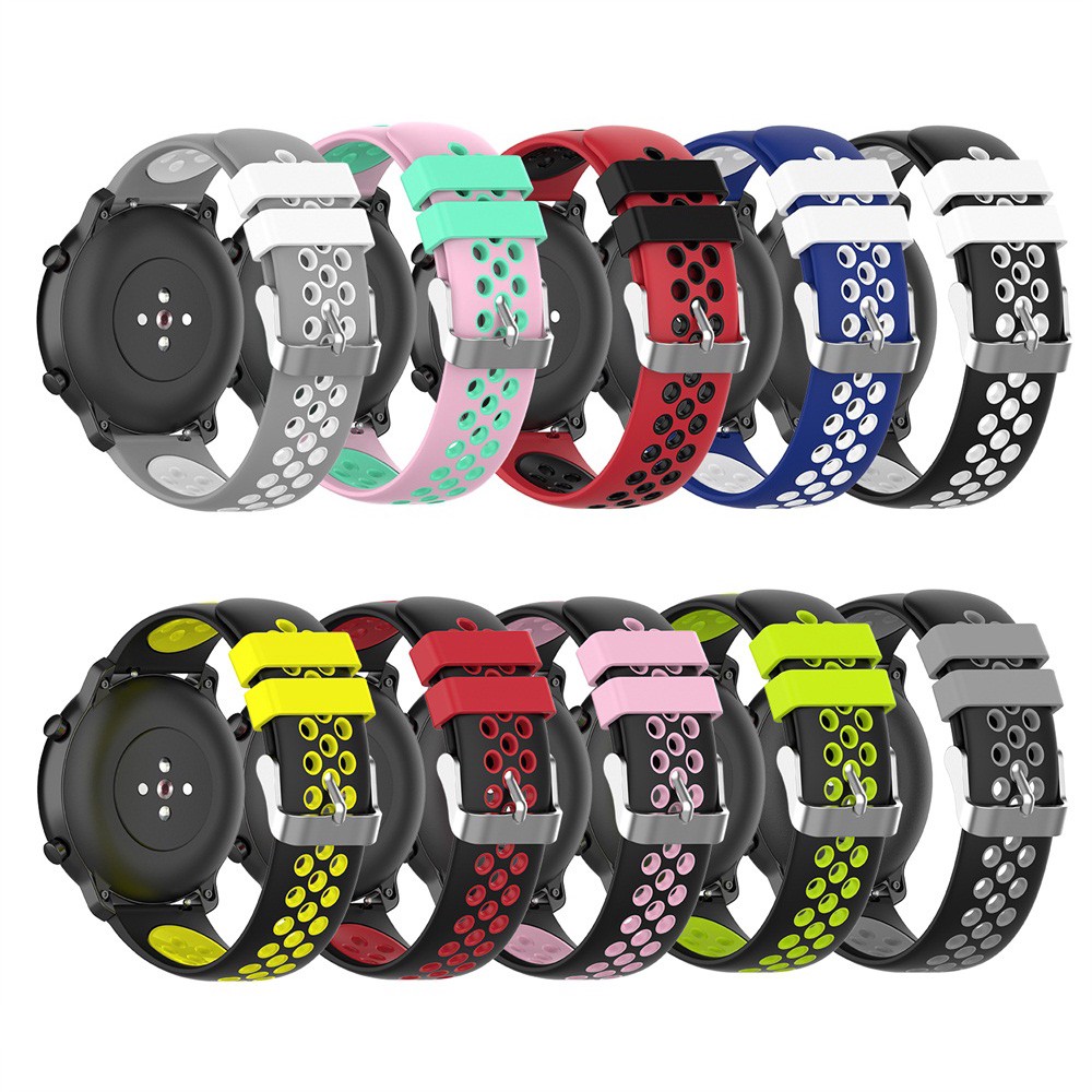 Sale 70% Dây đeo thay thế silicone cho Huami Amazfit Garmin Samsung , red&amp;black,22mm Giá gốc 60,000 đ - 56A86