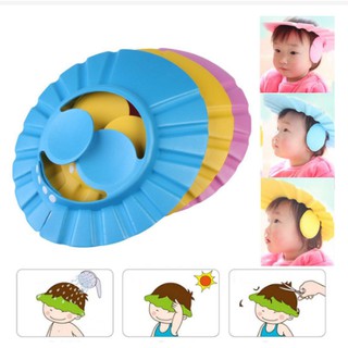 MŨ ĐỘI ĐẦU CHẮN NƯỚC CHO BÉ CÓ VÀNH