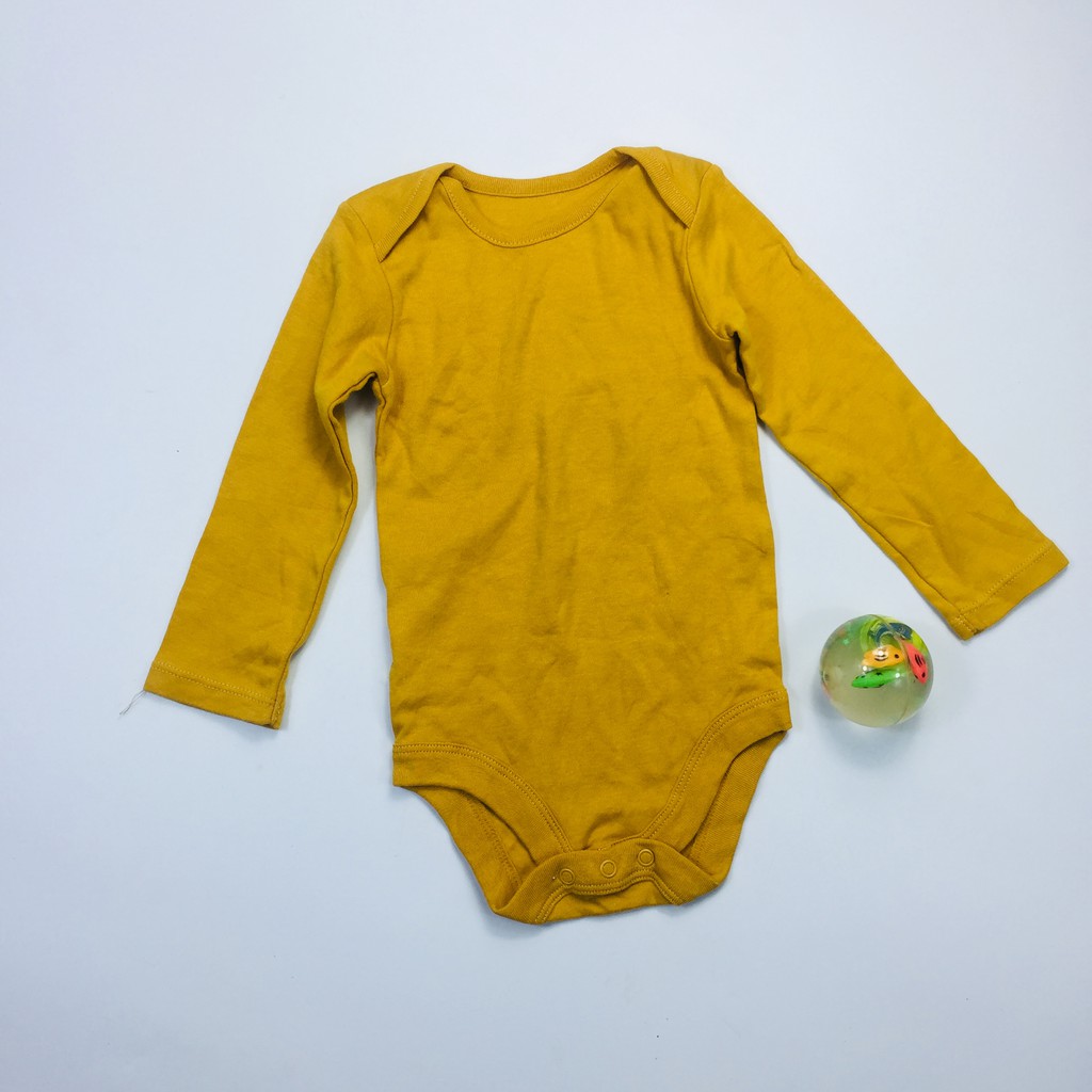 [9-12M] Bodysuit cotton Carter's, TU, George, HM - Vàng