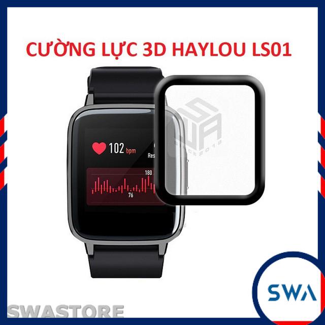 Cường lực 3D đồng hồ Haylou LS01 loại dẻo 6H full màn hình, tặng kit vệ sinh màn hình SWASTORE