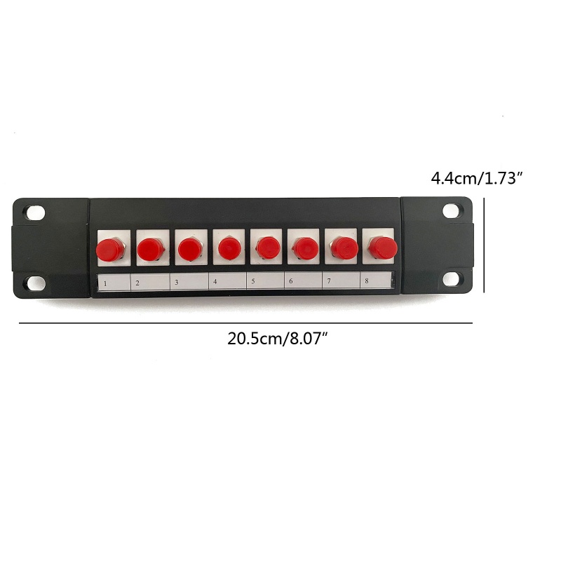 Bảng Điều Khiển Sợi Quang FC 8 Cổng 19in Gắn Tường Hoặc Gắn Tường