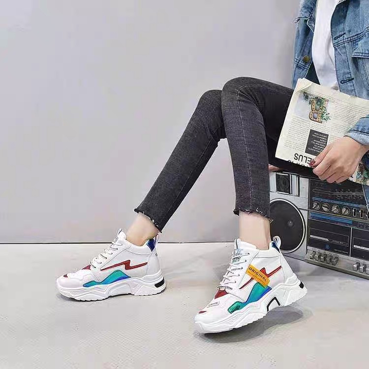 [Mã FAGREEN245 giảm 10% tối đa 30k đơn từ 99k] Giày thể thao nữ đế cao vạch phản quang ORN mới nhất 2020 HAPU ( 3 màu ) | BigBuy360 - bigbuy360.vn