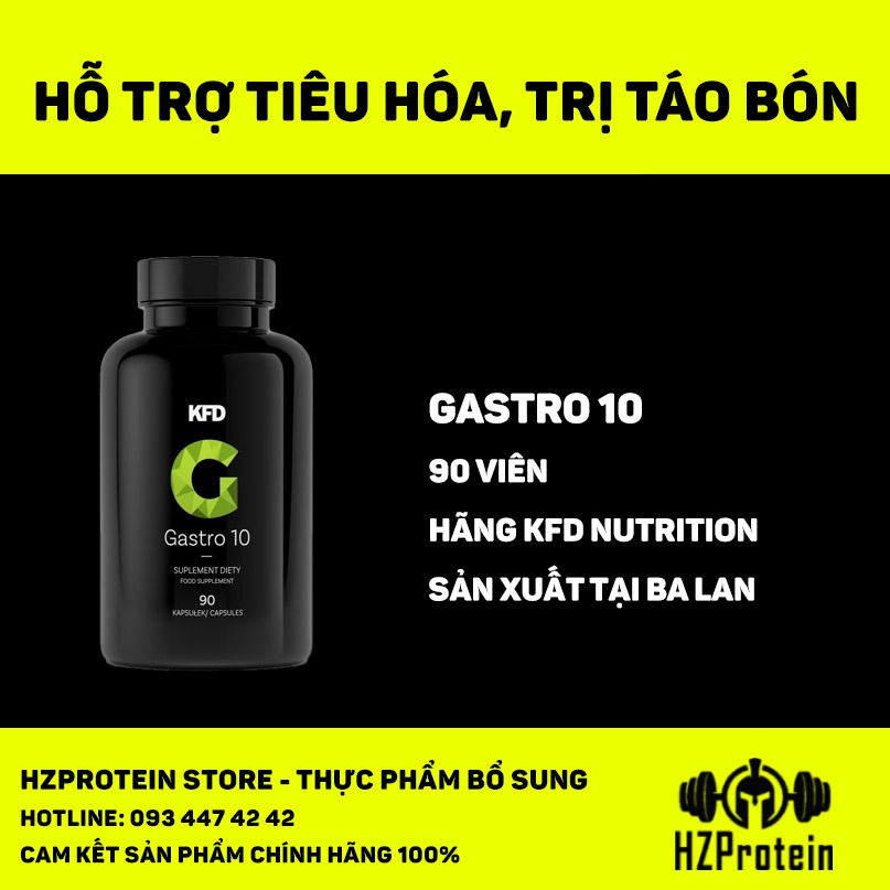 KFD GASTRO, VIÊN UỐNG BỔ SUNG ENZYME, HỖ TRỢ TIÊU HÓA, HẤP THỤ LACTOSE, CHỐNG TÁO BÓN (90 VIÊN)