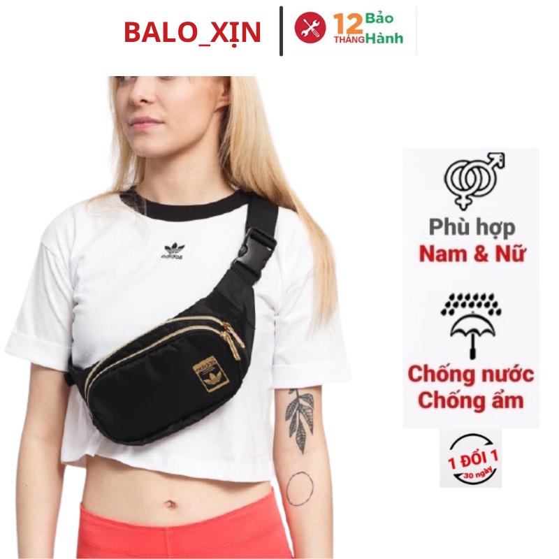 Túi đeo chéo bao tử Superstar Waist Bag thời trang nam nữ chống nước dây kéo gold cá tính