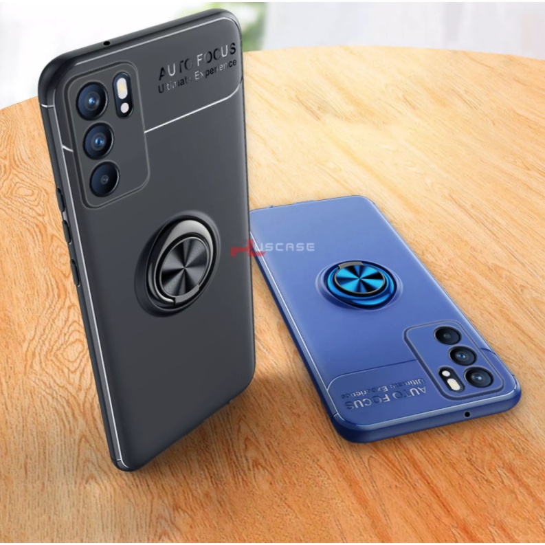 Ốp Lưng Auto Focus OPPO RENO 6 5G, 6Z 5G Cao Su Bracket Iring