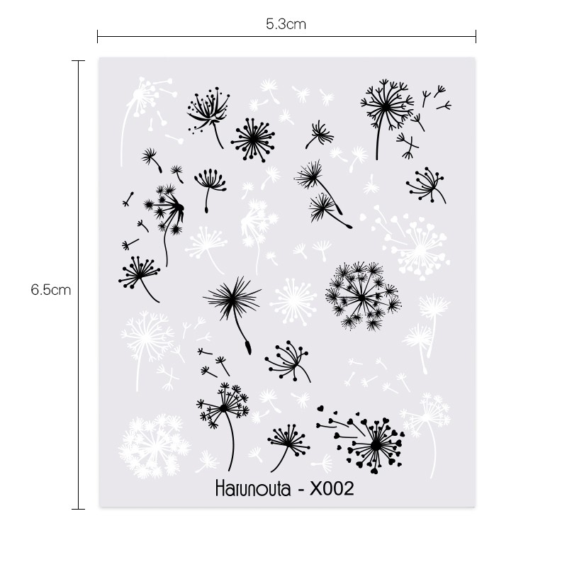 Miếng nhãn dán trang trí móng tay BORN PRETTY họa tiết hoa sáng tạo