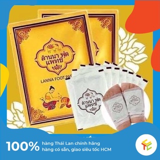 SET 10 miếng dán thải độc bàn chân/cải thiện giấc ngủ hiệu quả Lanna Foot Patch Thái Lan