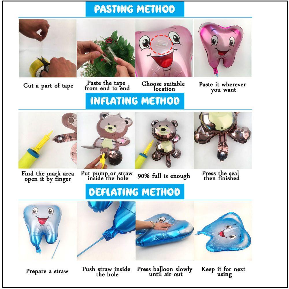 Set 2 / 6 Bong Bóng Lá Nhôm Chủ Đề Sở Thú Hoạt Hình Trang Trí Tiệc Sinh Nhật Cho Bé