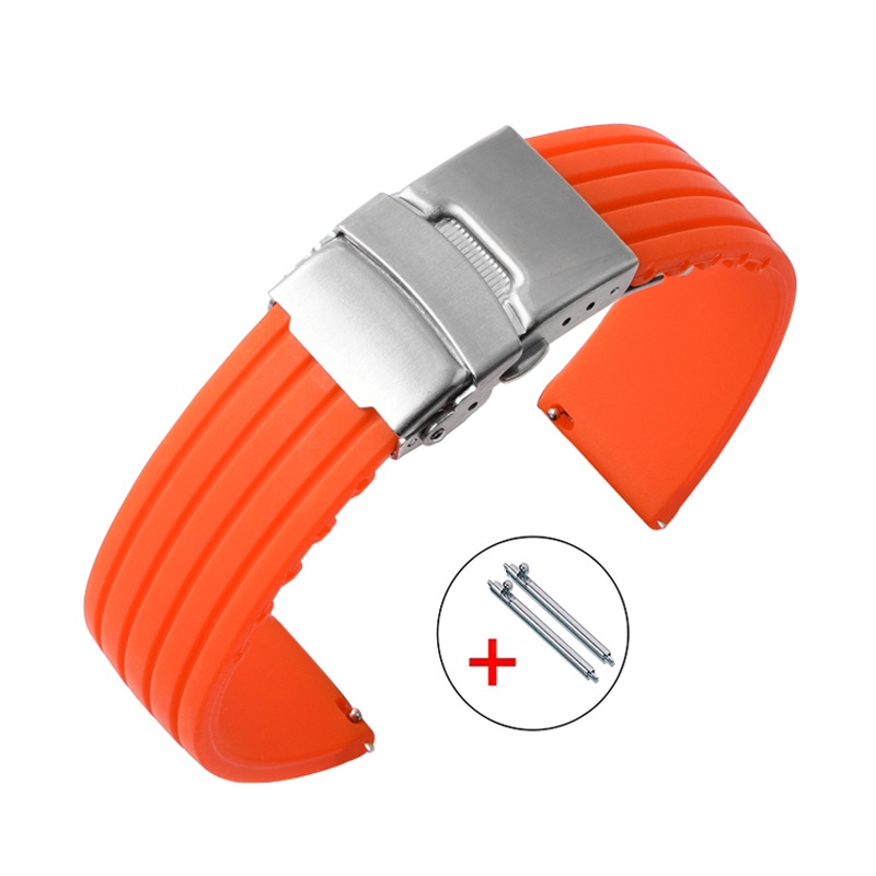 Dây Đeo Đồng Hồ Bằng Cao Su Silicone 18mm 20mm 22mm 24mm