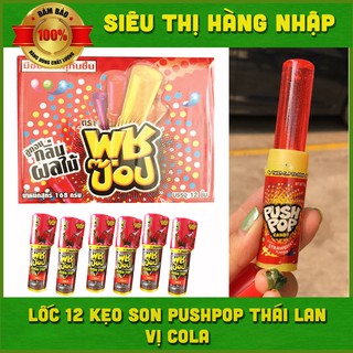 Lốc 12 kẹo son môi Push Pop vị cola Thái Lan