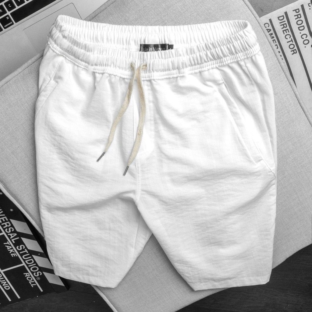 Đủ màu - Quần short nam vải đũi mềm mịn mặc mát sang trọng