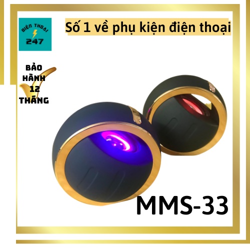 ✅✅Loa Bluetooth, Loa Bluetooth Mini MMS-33✅ Âm Thanh Cực Đỉnh, Pin Trâu, Đèn LED RGB Nhấp Nháy