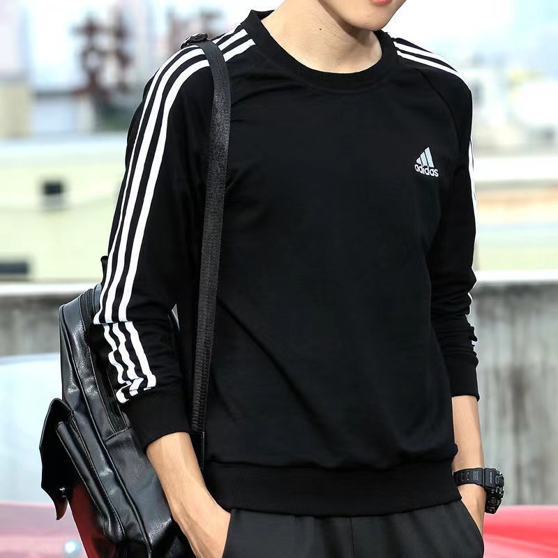 Áo Sweater Thể Thao Cotton Nguyên Chất Thêu Logo Adidas Thời Trang Cho Nam Và Nữ