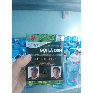 Dầu gội nhuộm tóc Gội Là Nâu Matrix 1 hộp 10 gói