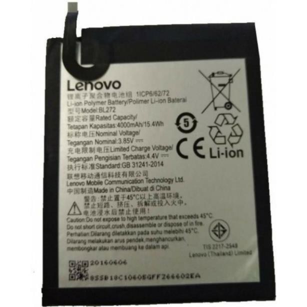 Pin Lenovo Vibe K6 Power (BL272) ,4000mAh bảo hành 2 tháng