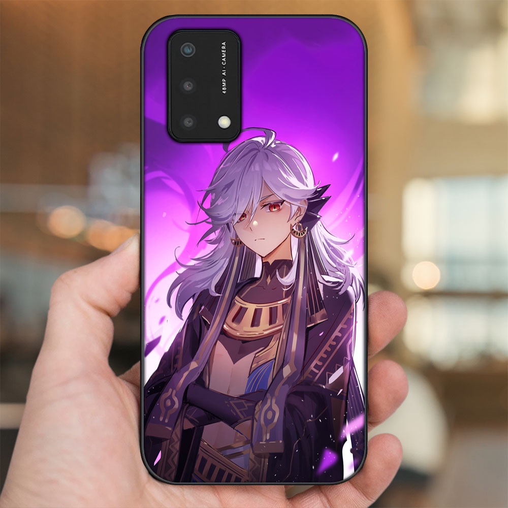 Ốp lưng Oppo A74, A93 5G, A95 viền đen in hình Cyno Genshin Impact