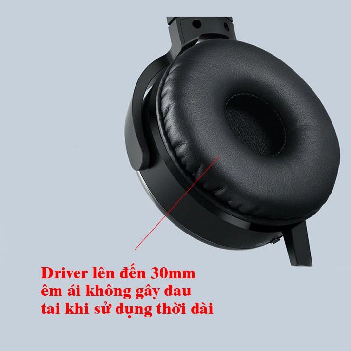 Tai Nghe Chụp Tai Có Dây ,loại tốt, giá rẻ, Tai nghe headphone máy tính, điện thoại chân tròn EDUCASE66