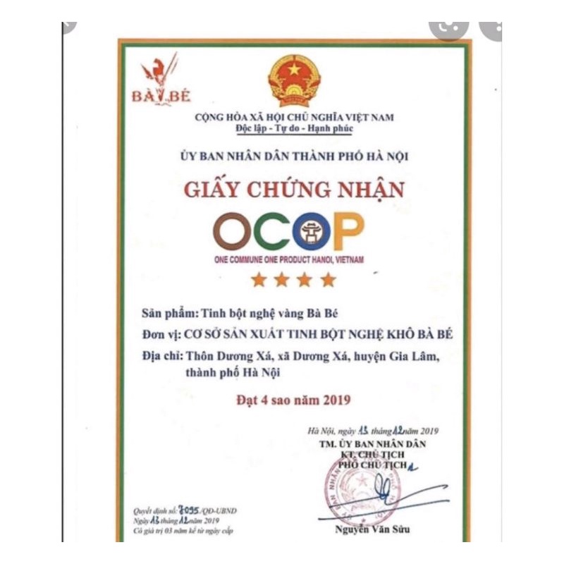 [CHÍNH HÃNG] Tinh bột nghệ vàng Curcumin Bà Bé 100g - Dùng an toàn cho gia đình