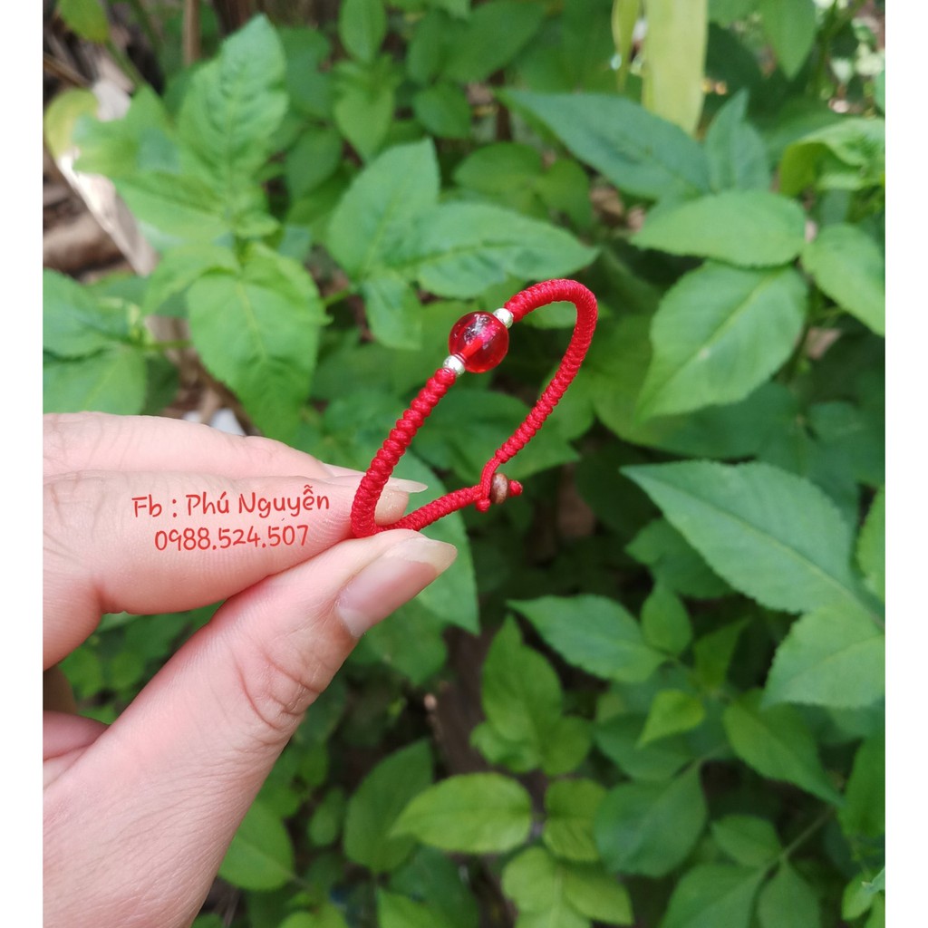 Vòng Chỉ Đỏ Bi Bạc + Đa Phong Thuy ( Thông báo size cổ tay )