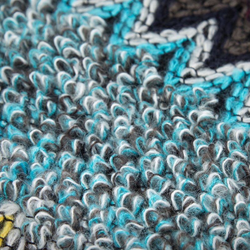 Khăn Choàng Dệt Kim Hình Tam Giác Phong Cách Bohemian Dành Cho Nữ