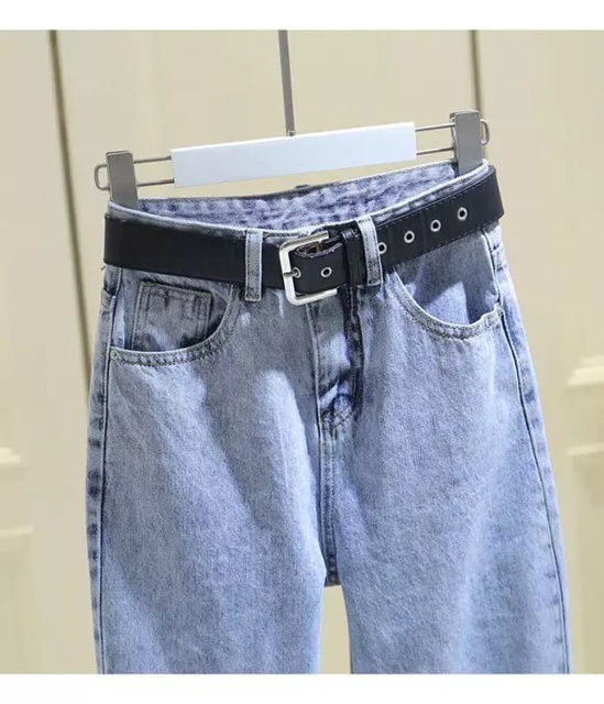Quần baggy jean nữ lưng cao đẹp giá rẻ chất jean mềm mịn cao cấp thời trang | BigBuy360 - bigbuy360.vn