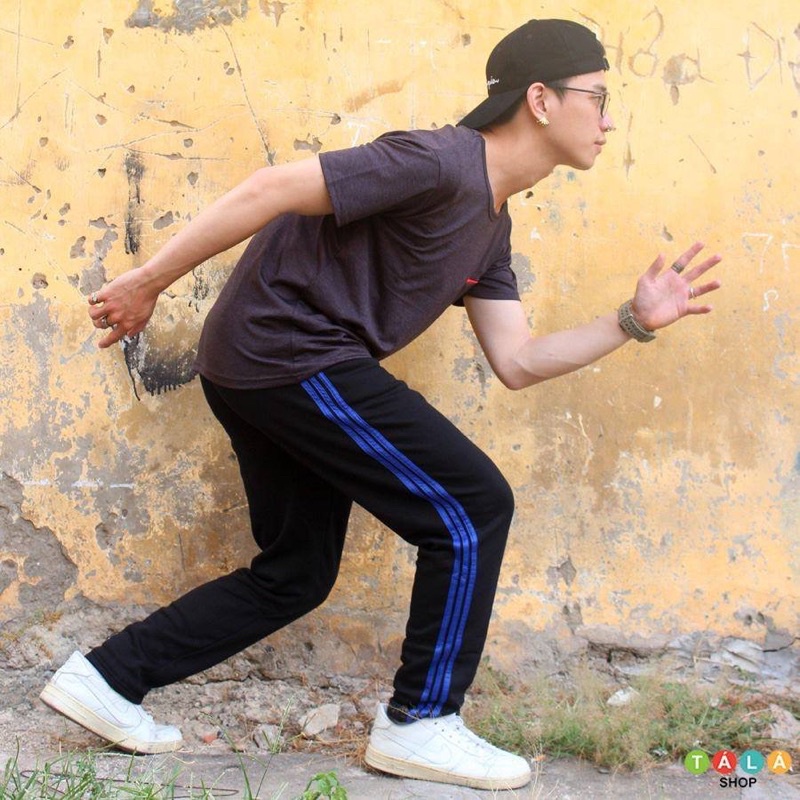 QUẦN 3 SỌC XANH UNISEX (May độc quyền)