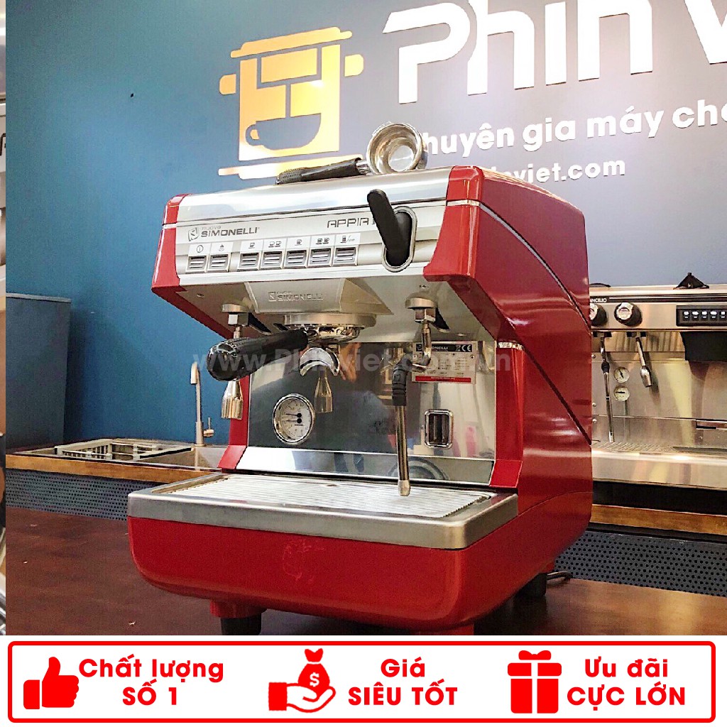Máy pha cà phê Nuova Simonelli APPIA II 1 group - Máy đã qua sử dụng - Combo