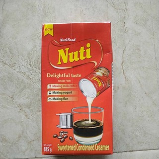 Sữa đặc có đường Nuti 380gr ( hộp giấy tiện lợi )