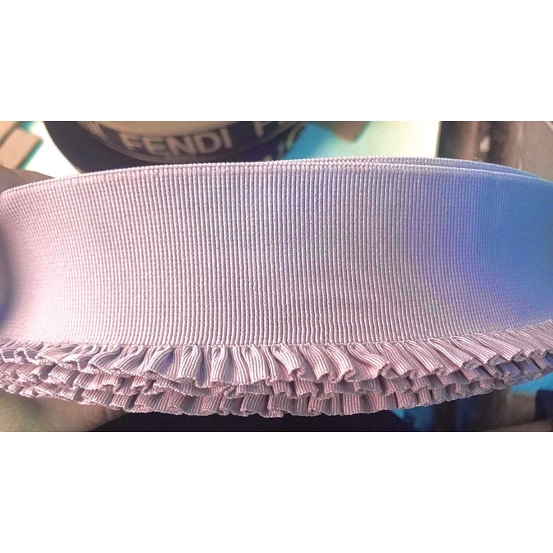 Thun bèo 1 biên, bảng rộng 6cm, thun mềm mịn, hợp thời trang, dùng may lưng đầm, váy...9