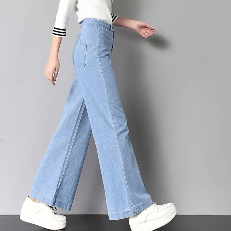 Quần jean dài IELGY lưng cao dáng ôm thời trang cho nữ