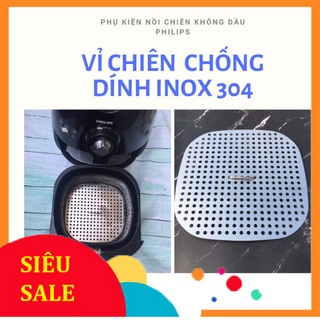 VỈ CHIÊN CHỐNG DÍNH NỒI CHIÊN KHÔNG DẦU PHILIPS INOX 304