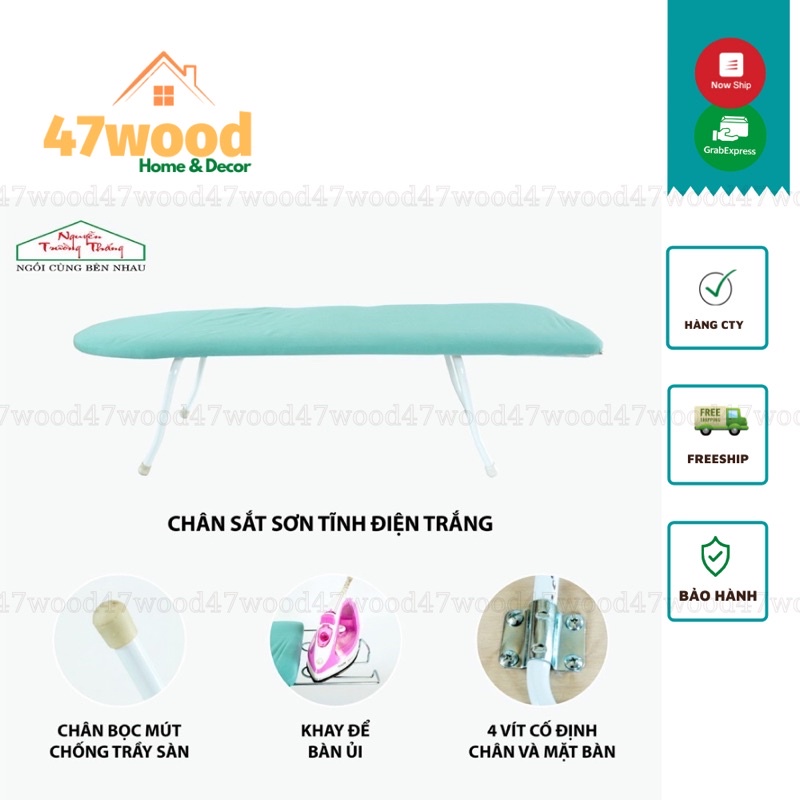 Kệ để bàn ủi kiểu ngồi chân xếp gọn, kích thước sử dụng 30x80cm - Cầu là quần áo kiểu ngồi chân gập