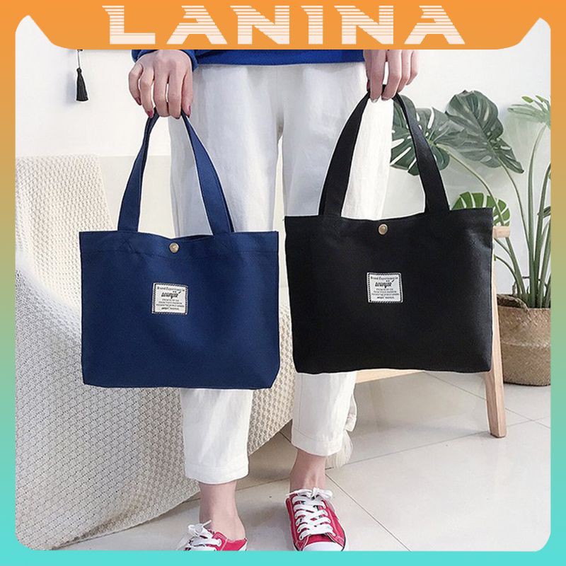 Túi tote vải canvas đeo chéo trơn mềm đi học đẹp giá rẻ TT2