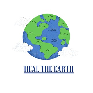Áo Thun Nữ Rộng💝FREESHIP💝In Hình HEAL THE EARTH, áo thun tay lỡ màu trắng, 100% chất liệu thun mịn, co giãn 4 chiều