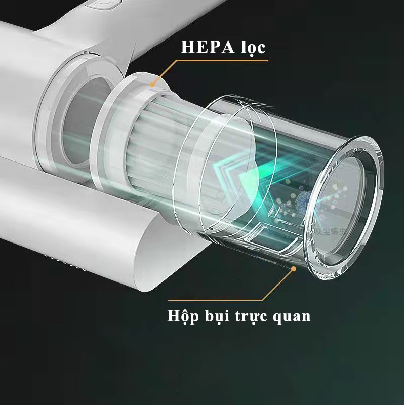 Máy Hút Bụi Cầm Tay CHIGO Hút Bụi Sofa Nệm Giường Chăn Đệm Diệt Khuẩn Bằng Tia Uv Lực Hút Mạnh Chống Ồn Tiện Lợi