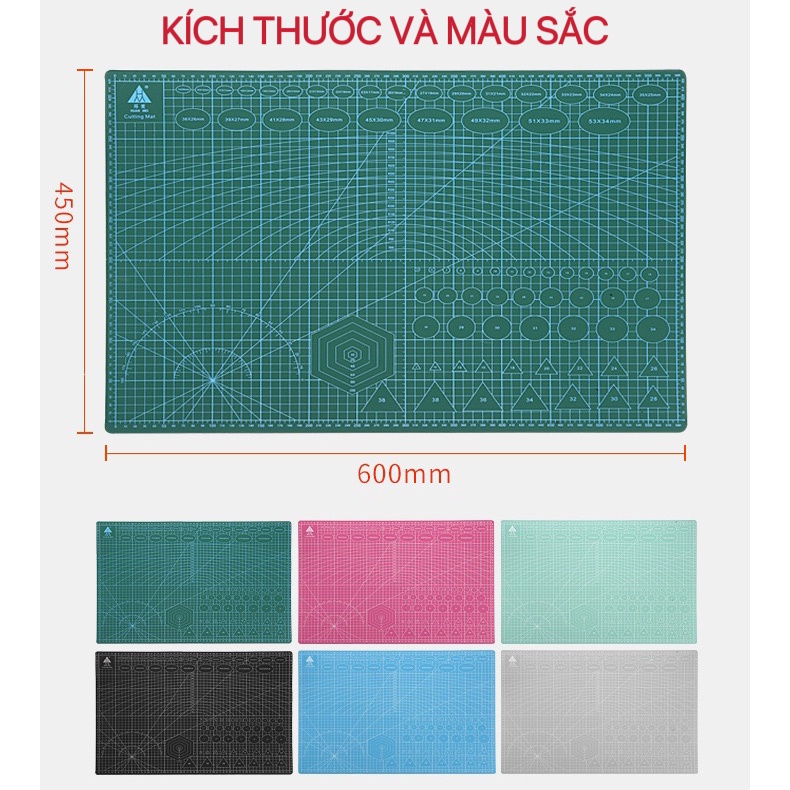 Chuyên sỉ Bảng kê cắt tự liền A2 DIY Cutting Mat thủ công kê vải