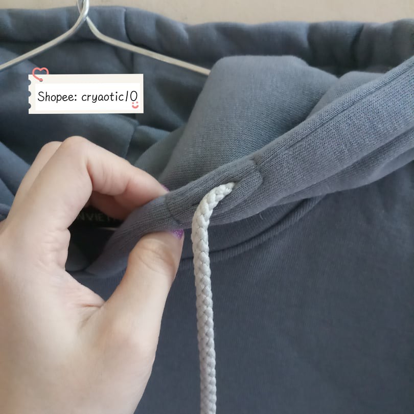 Áo hoodie nỉ xám lông chuột basic unisex