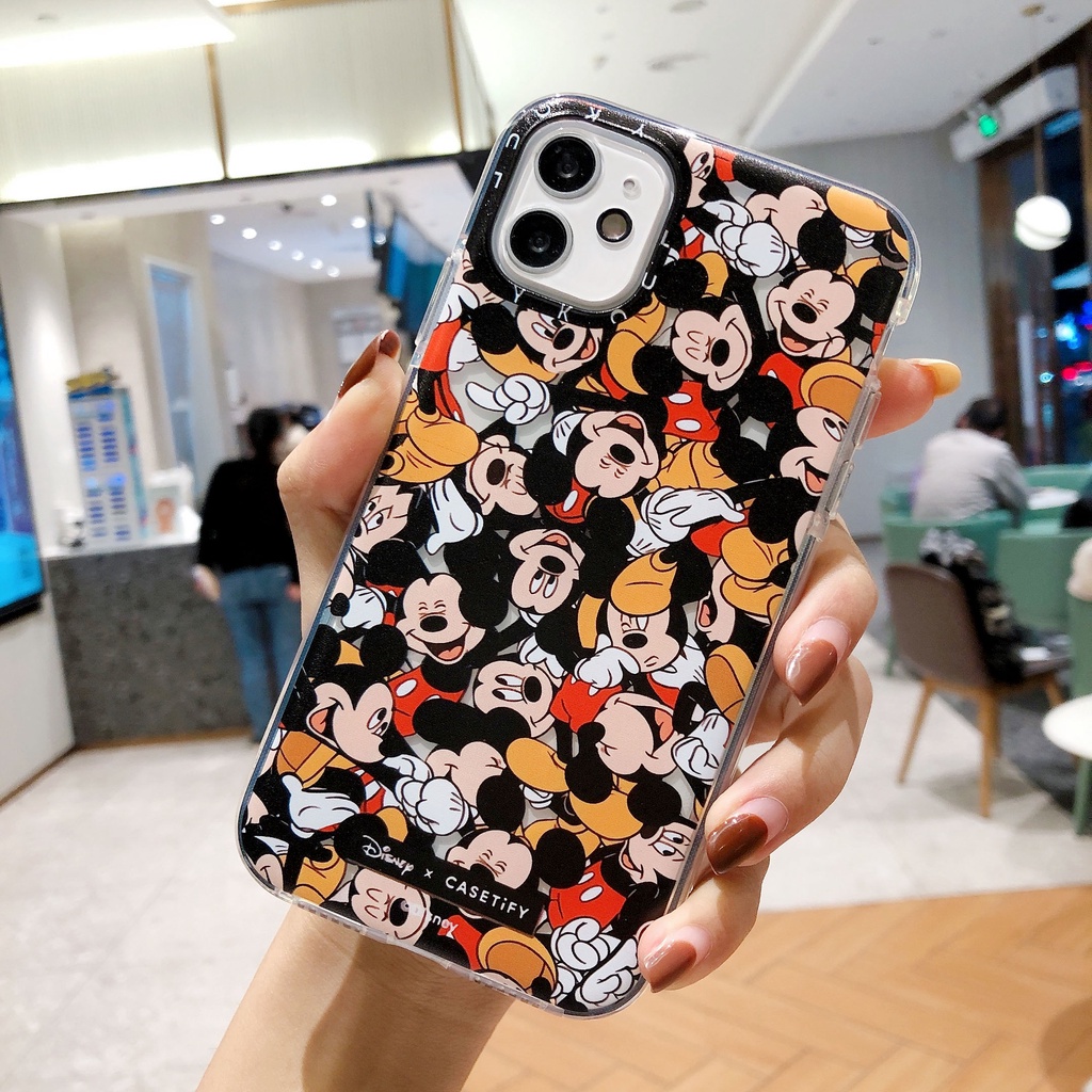 Ốp Điện Thoại Bảo Vệ Toàn Diện Chống Sốc In Hình Chuột Mickey Cho iPhone 13/12/11/XS/X/8/7