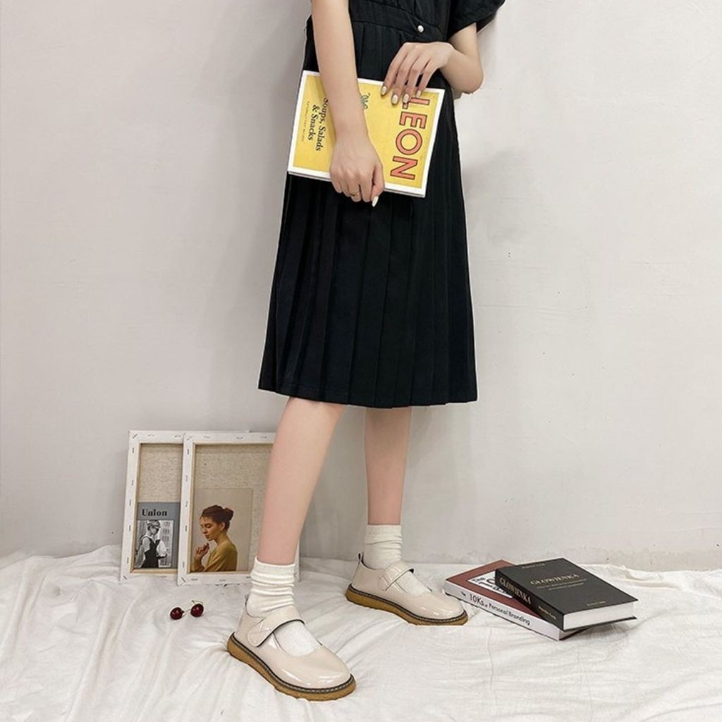 Giày oxfod nữ phong cách Lolita hoc sinh Mery Shoes MPS11 quai ngang mới | BigBuy360 - bigbuy360.vn