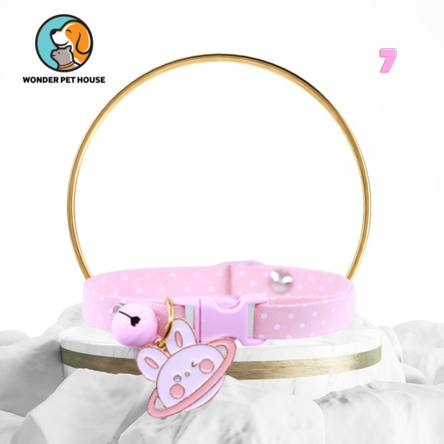 Vòng cổ cho mèo có chuông lục lạc hình cute, cực xinh xắn, đáng yêu nhiều mẫu