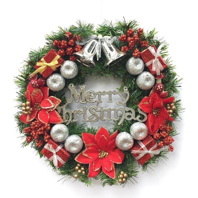 [GIÁ XƯỞNG] Vòng nguyệt quế cao cấp trang trí Noel phi 50 - HN3