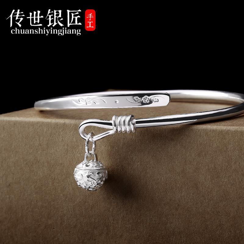Lắc Chân Bạc S925 Dạng Đẩy Có Thể Điều Chỉnh Kích Thước Dành Cho Nữ