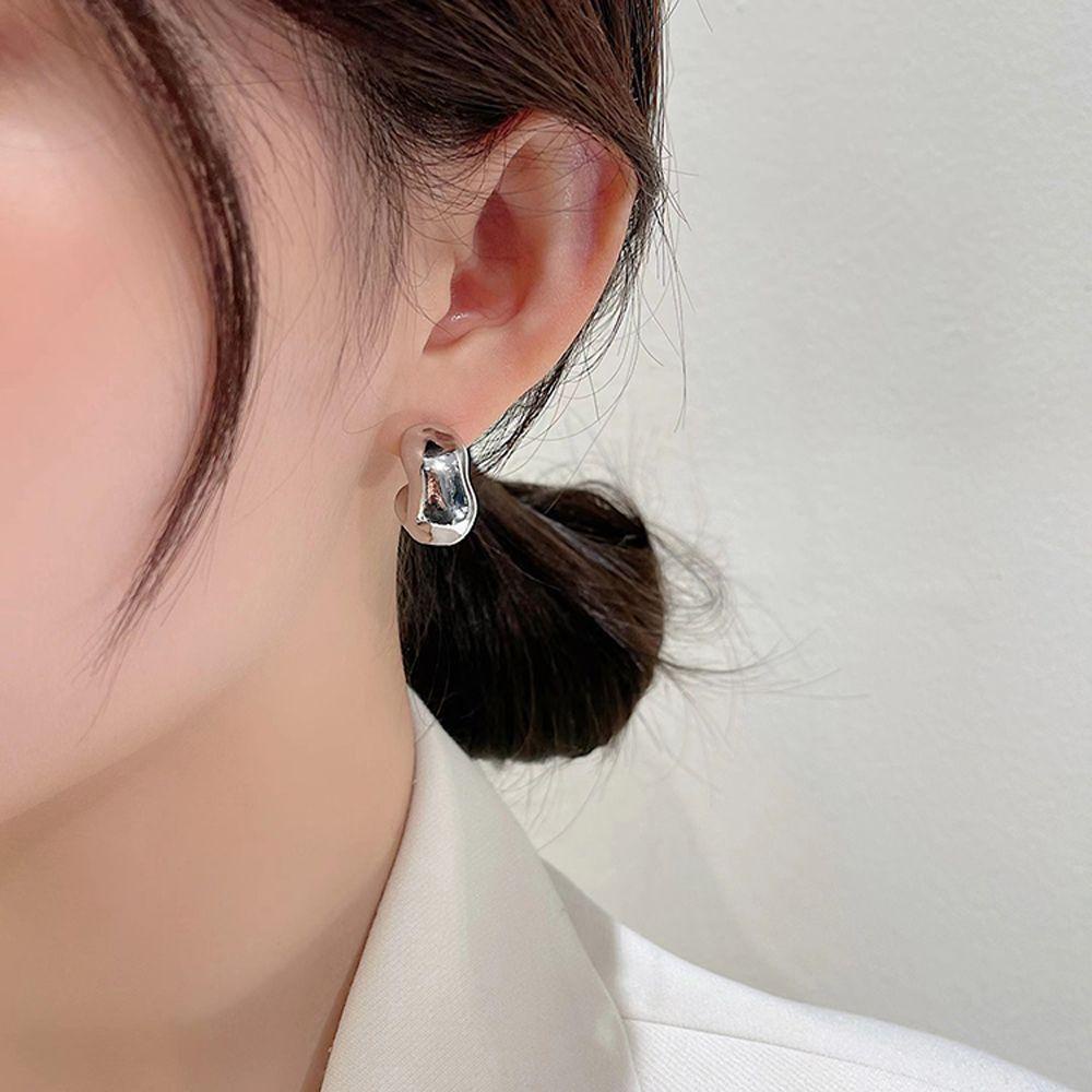 Bông Tai Thiết Kế Hình Học Phong Cách Baroque Thời Trang Cho Nữ