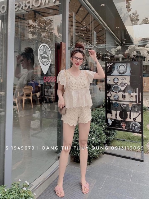 Set áo cánh tiên ren + quần ren