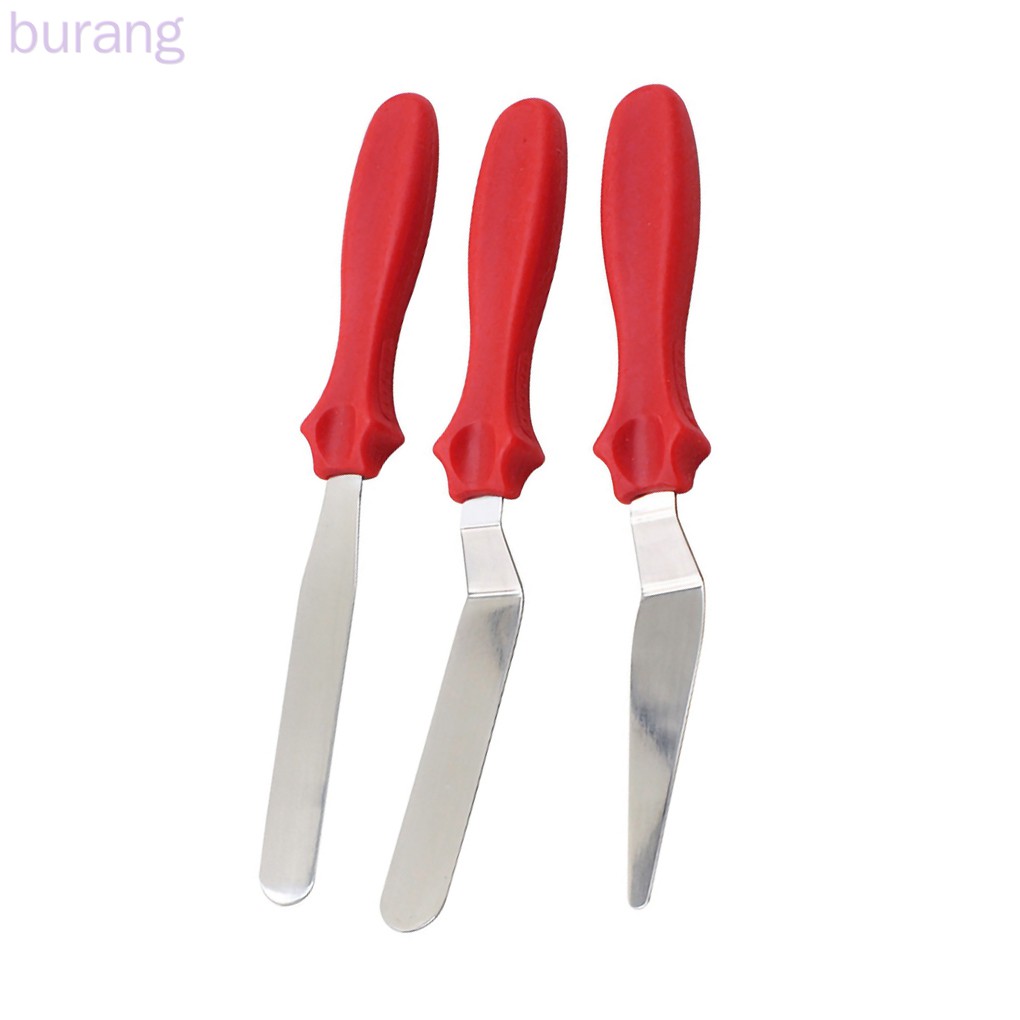 Bộ 3 Dụng Cụ Chà Láng Bánh Kem Bằng Thép Không Gỉ Tiện Dụng