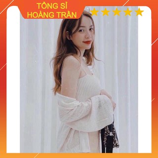 Combo 10c Áo khoác len mỏng Cadigan phong cách Hàn Quốc