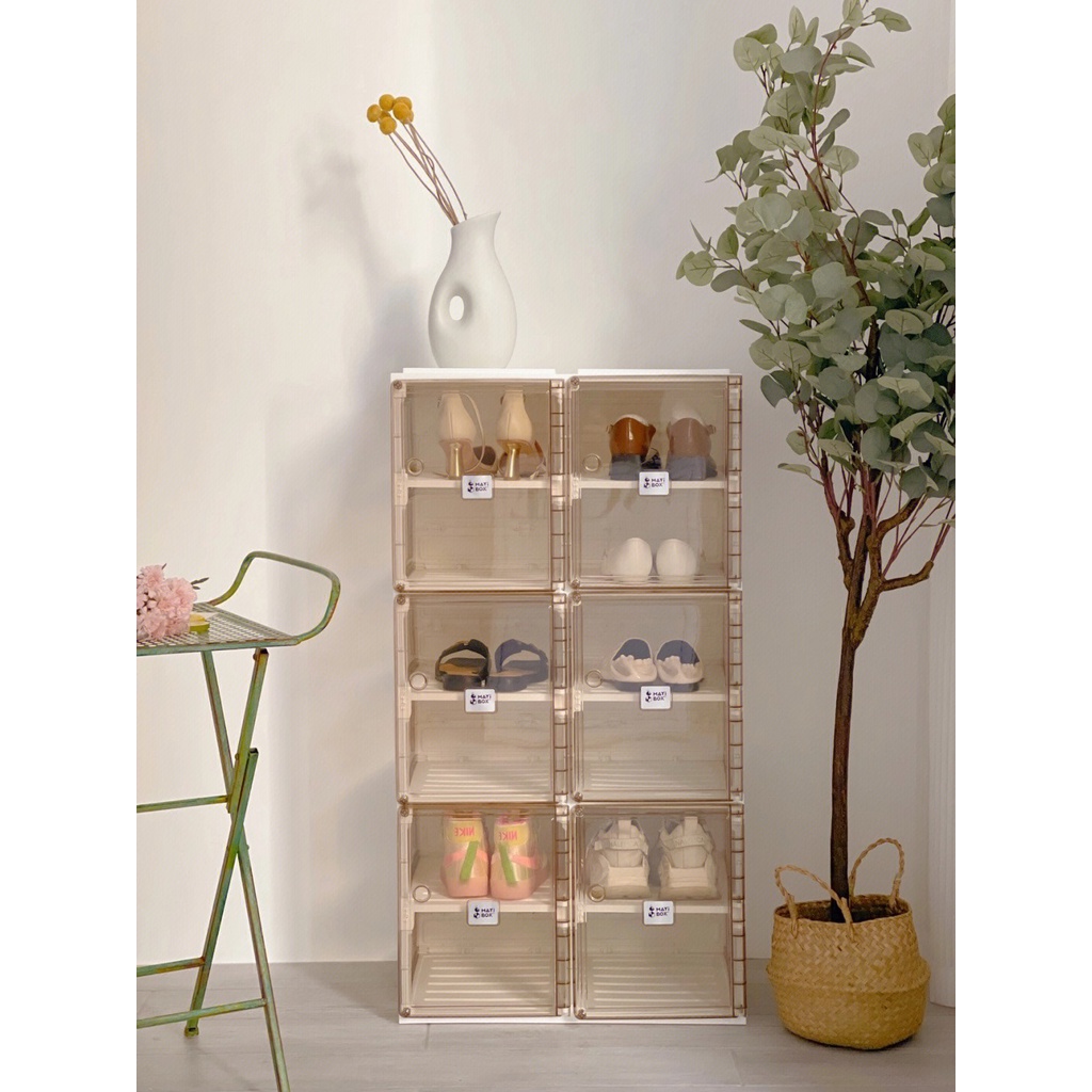 Kệ Nhựa Đựng Giày Dép Trong Suốt Dáng Gấp Gọn Mayibox , Tủ Để Đồ Đa Năng, Nhựa ABS Siêu Bền, Giá Để Boot, Cao Gót Tốt