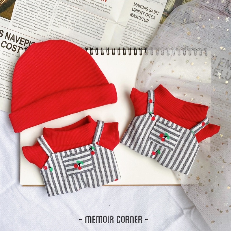 Outfit Doll 15cm & 20cm - Set đồ "Cherry Cherry"