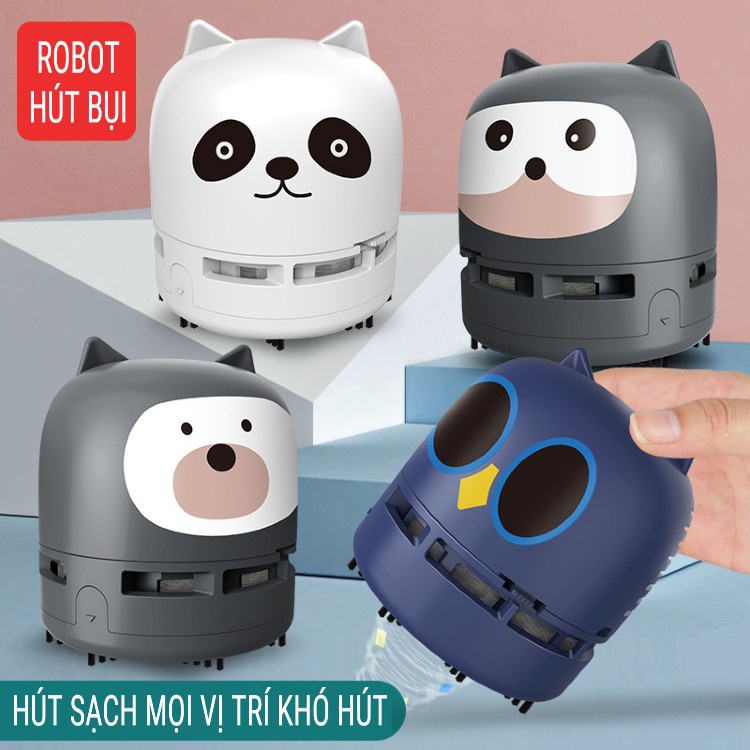Máy hút bụi cầm tay mini - Máy hút bụi không dây đa năng lực hút siêu mạnh sử dụng hút bụi ô tô, bụi giường - Hàng Tốt